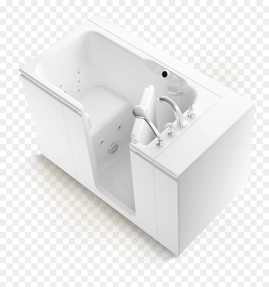 Kohler Walk In Tub With Open Door - Bathtub, HD Png Download - bathtub png