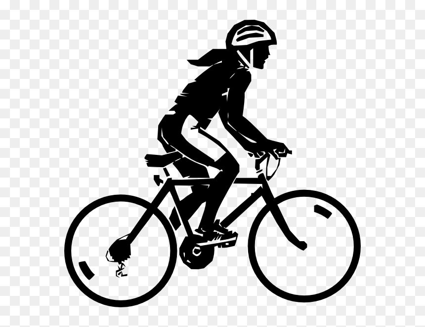 Cycling Png Clipart - Cycling Clipart Black And White, Transparent Png - cyclist png