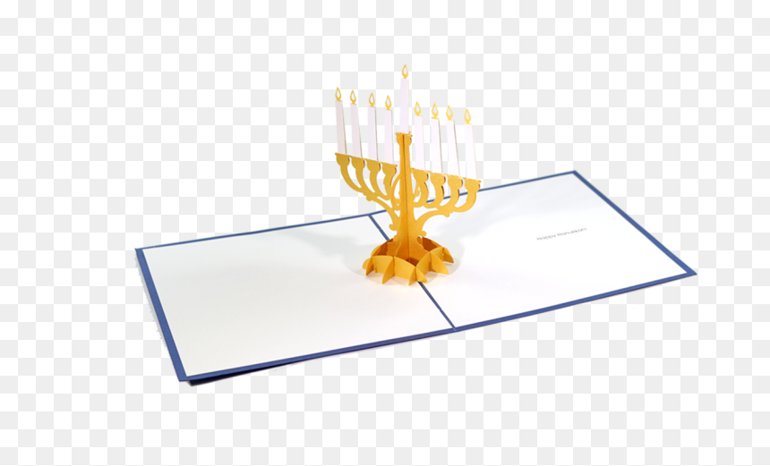 Menorah Pop Up Card - Hanukkah, HD Png Download - menorah png