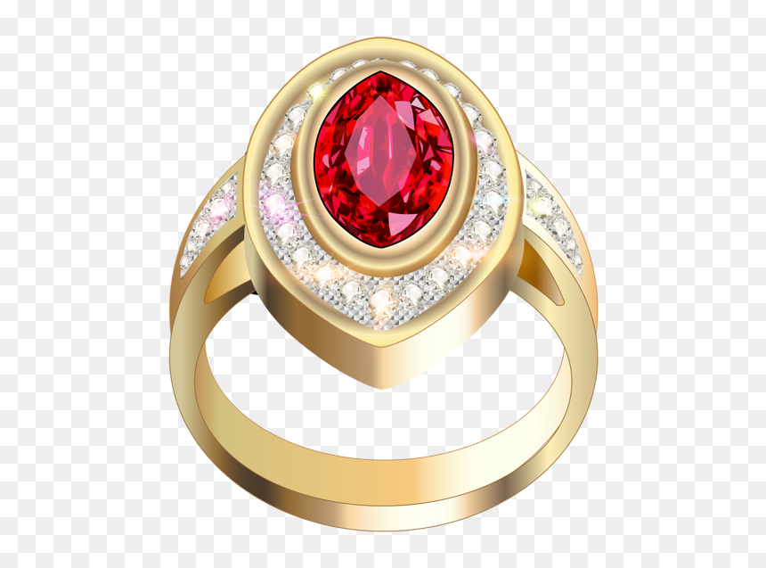 Gold Jewellery Ring Png, Transparent Png - diamond ring png