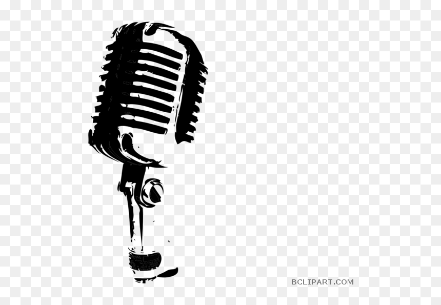 Vintage Bclipart Tools Free - Transparent Background Mic Clipart, HD Png Download - vintage microphone png