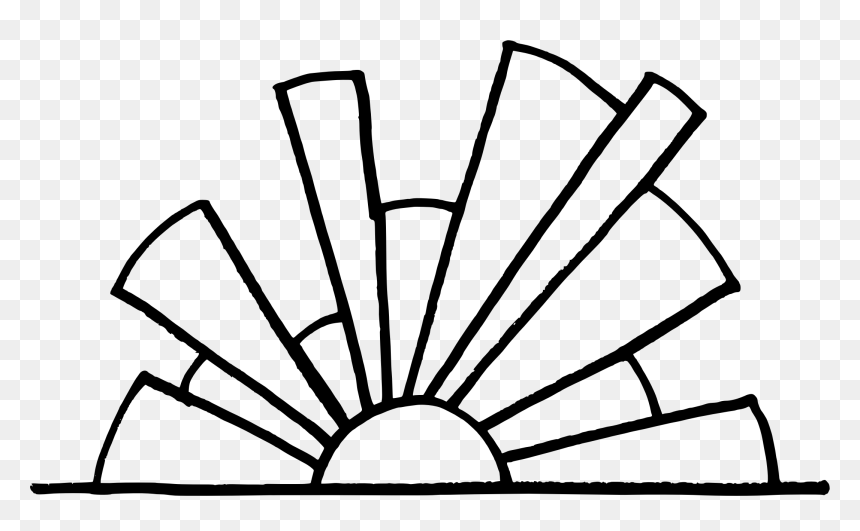 Transparent Tardis Outline Png - Sunset Clipart Black And White, Png Download - black and white png
