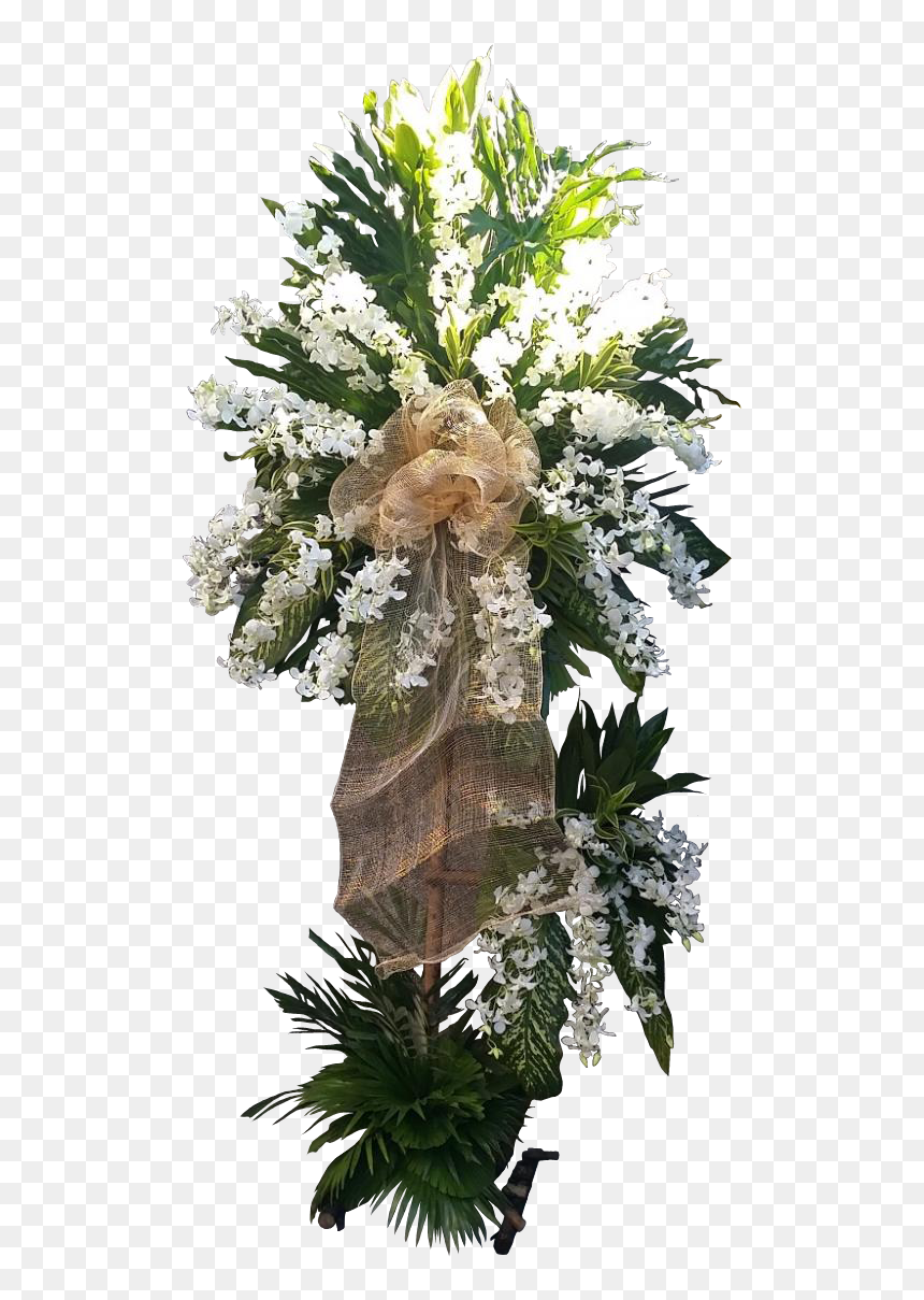 Funeral Flowers To Express Your Sympathy With Stand - Bouquet, HD Png Download - flower stand png
