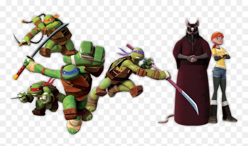 Tmnt Nickelodeon Characters - Teenage Mutant Ninja Turtles Nickelodeon Characters, HD Png Download - tmnt png