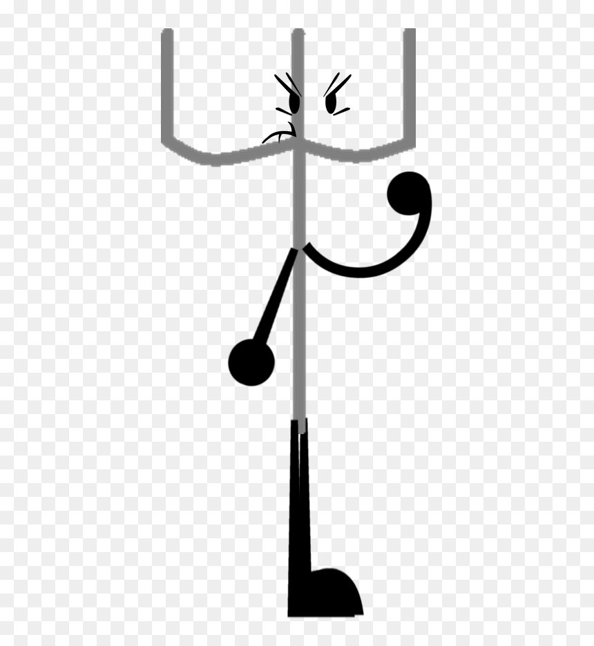 Transparent Pitch Fork Clipart - Fork Bfdi, HD Png Download - pitchfork png