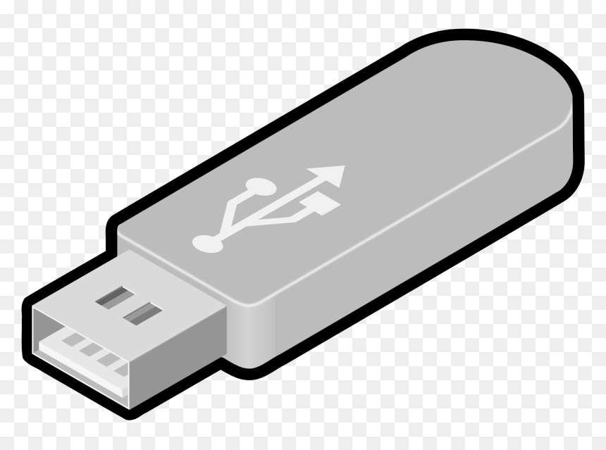 Usb Thumb Drive 1 Clip Arts - Usb Clipart, HD Png Download - pen drive png