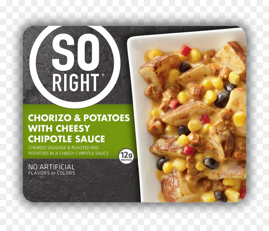 Chorizo & Potatoes With Cheesy Chipotle Sauce - Mac And Cheese With White Chicken Meal, HD Png Download - chipotle png