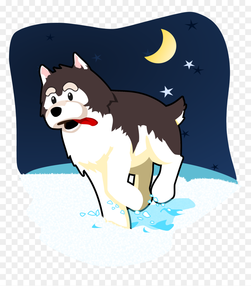 Husky Playing In The Snow Clip Arts - Siberian Husky, HD Png Download - husky png