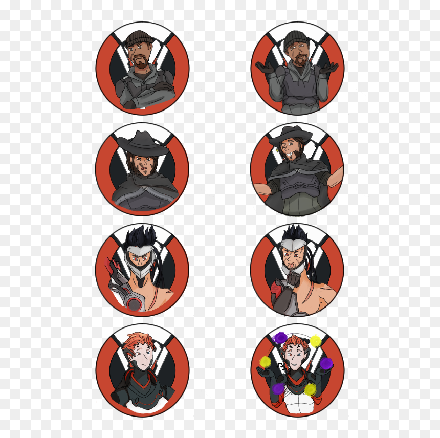 #overwatch #blackwatch #overwatchfanart #mccree #genji - Blackwatch Genji X Mccree, HD Png Download - overwatch reaper png