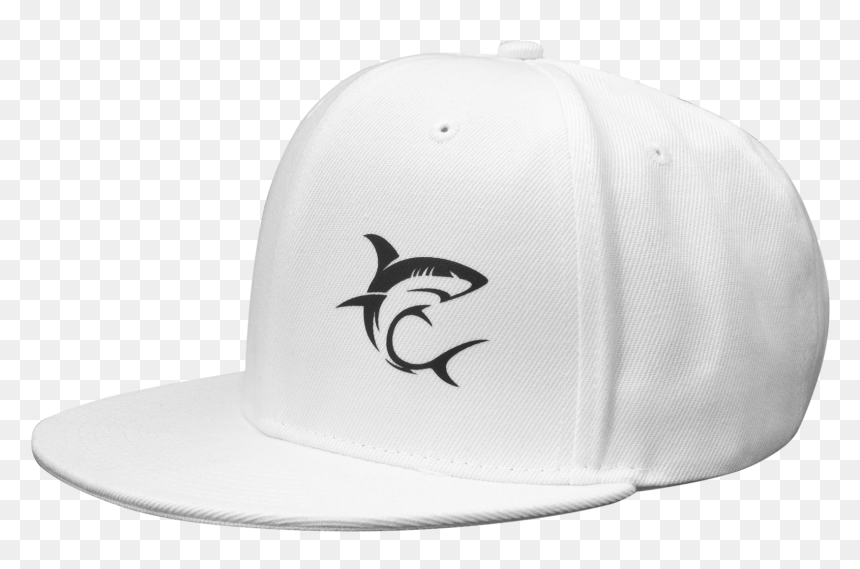 White Shark Snapback Cap White- - Baseball Cap, HD Png Download - snapback png
