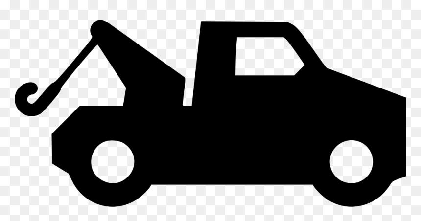 Tow Truck - Silueta De Grua Para Auto, HD Png Download - truck icon png