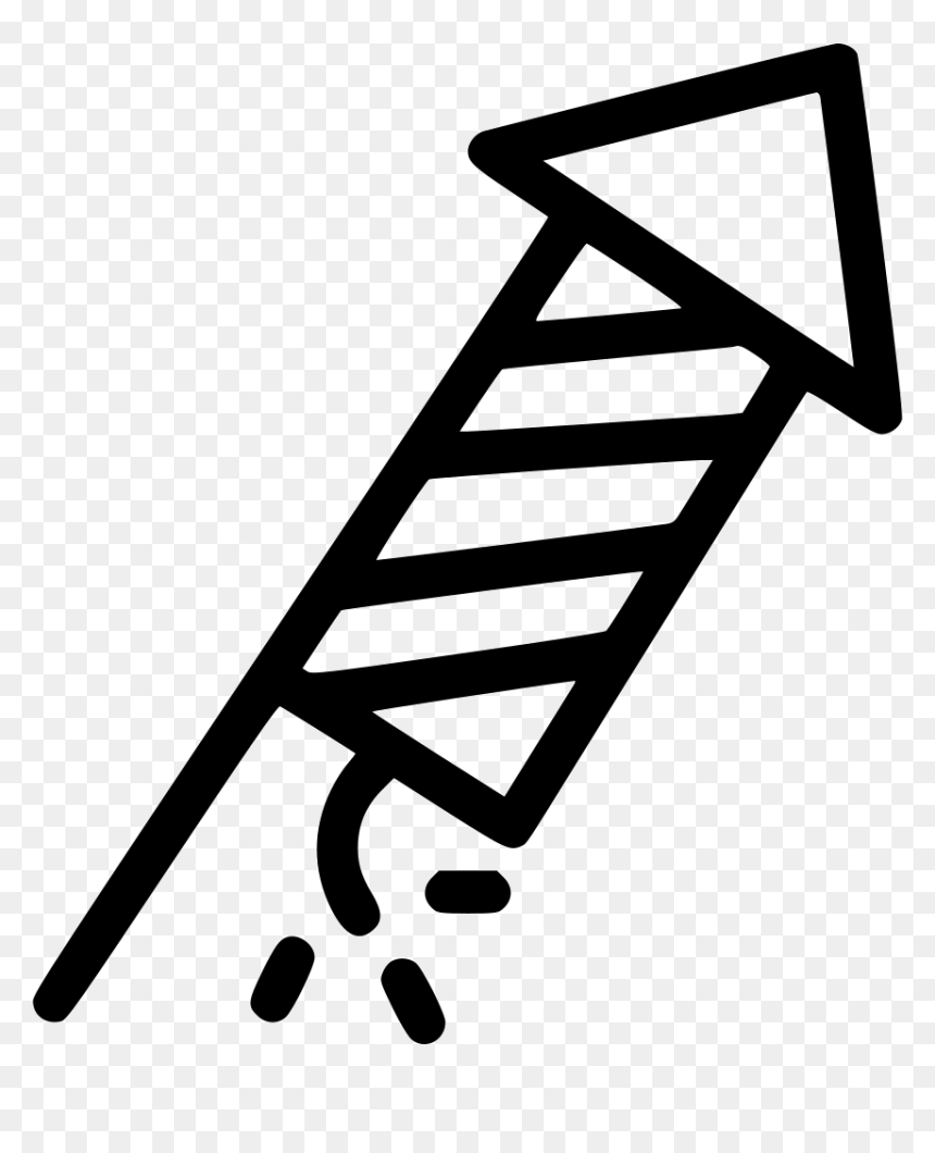Transparent Missile Icon Png - Diwali Crackers Black And White Png, Png Download - diwali decoration png