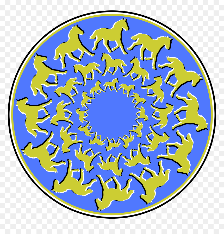 Horses Clip Arts - Circle, HD Png Download - horses png