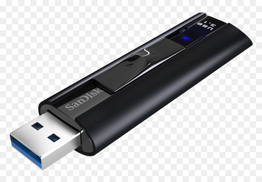 Sandisk"s New Extreme Pro Usb - Sandisk Extreme Pro Sdcz880 256gb Usb 3.1 Solid State, HD Png Download - pen drive png