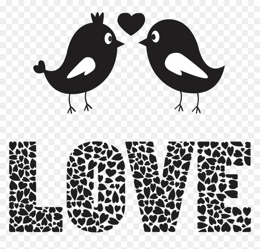 Thumb Image - Love Birds Images Black And White, HD Png Download - birds png hd