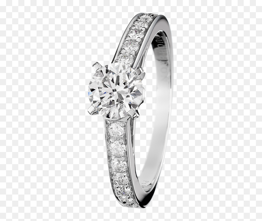 Beloved White Gold F Vvs1 2, 0,20 Carat - Solitaire Boucheron, HD Png Download - jewellery models png