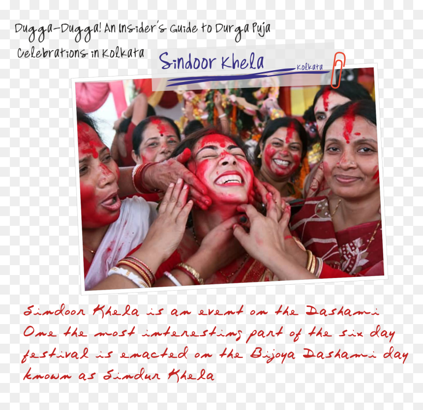 In Northern India, This Festival Is Celebrated As A - Makeup Of Maa Durga On The Girl, HD Png Download - hindu flag png