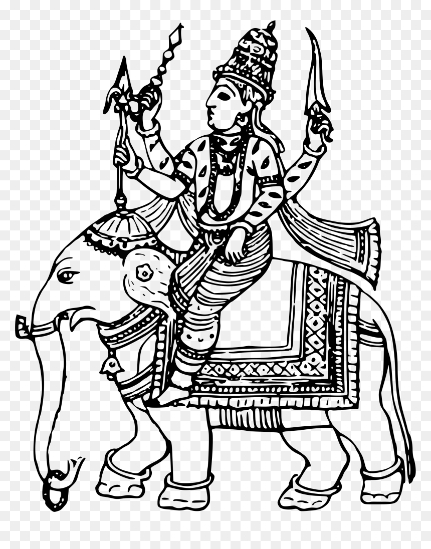 Transparent Marcos Vector Png - Hindu Gods Black And White, Png Download - hindu god png