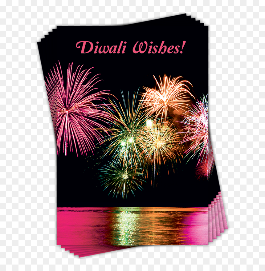 Diwali Multi Packs Greeting Card - Fire Works, HD Png Download - diwali wishes png