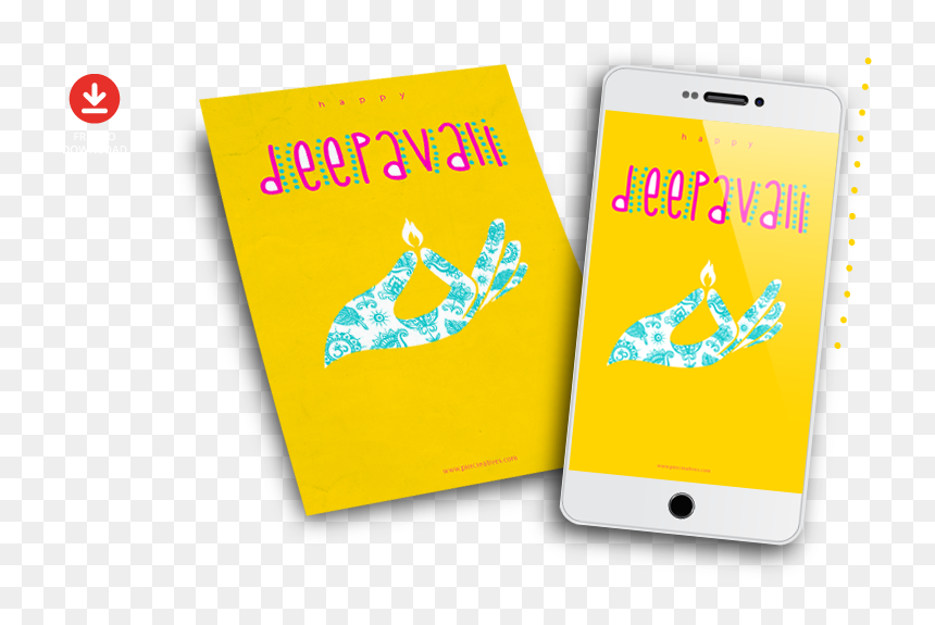 Free Deepavali Greeting Card Design - Smartphone, HD Png Download - diwali wishes png