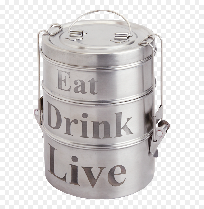 Stainless Steel Lunch Tin - Outdoor Grill, HD Png Download - tiffin png