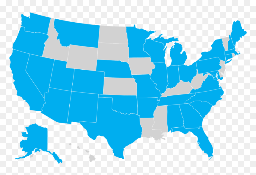 Volunteer Map Connect With Transparent Background - 116th Congress Senate Map, HD Png Download - world map png transparent background