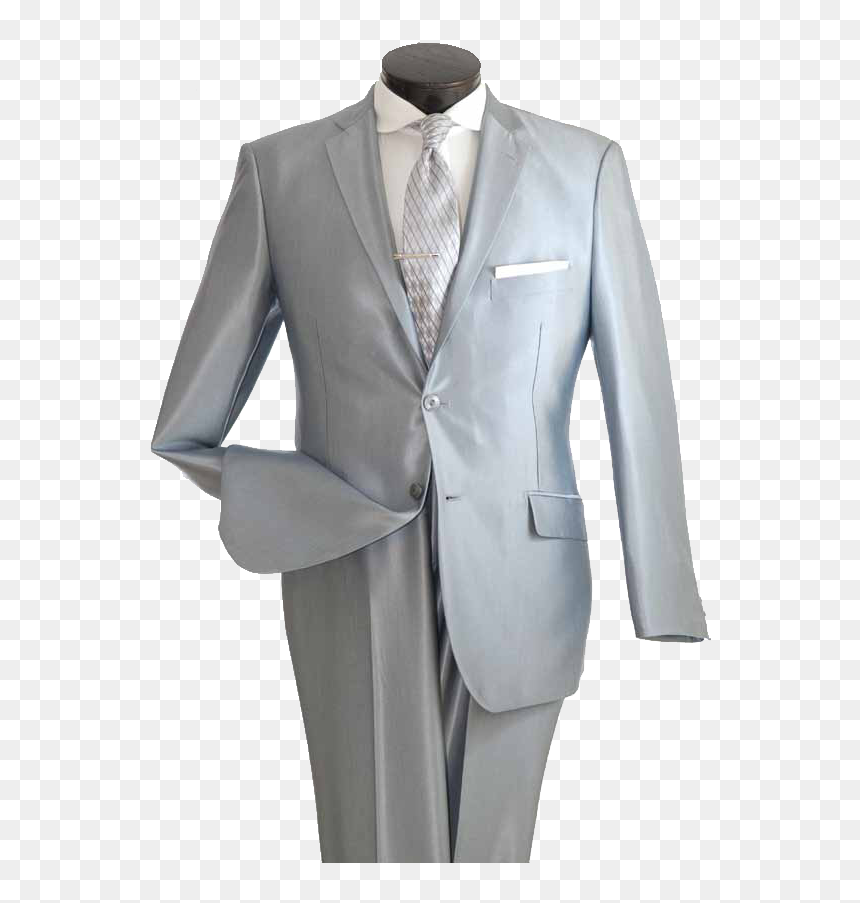 Fabric Suit Transparent Images - Mens Silver Suits, HD Png Download - coat and tie png