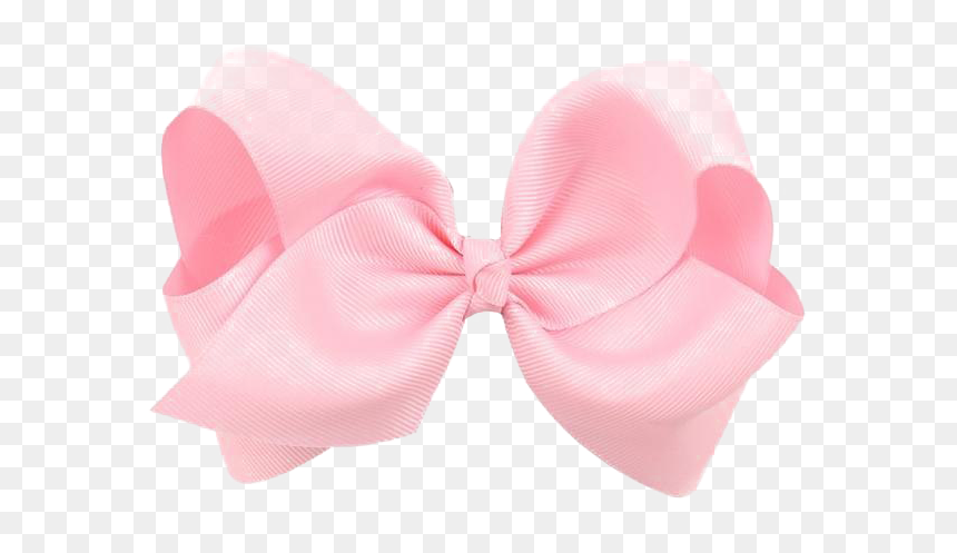 Bow Light Pink Transparent, HD Png Download - hair bow png