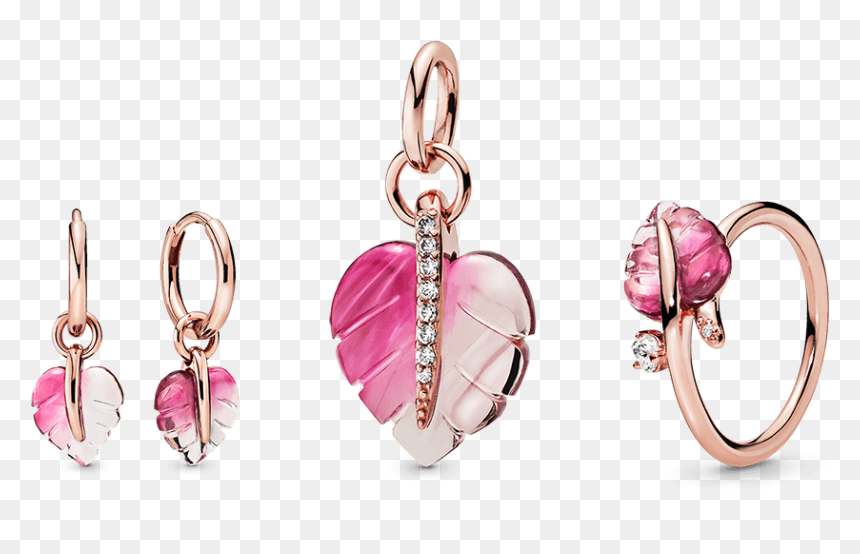 Pandora Murano Leaf, HD Png Download - jewellery models png
