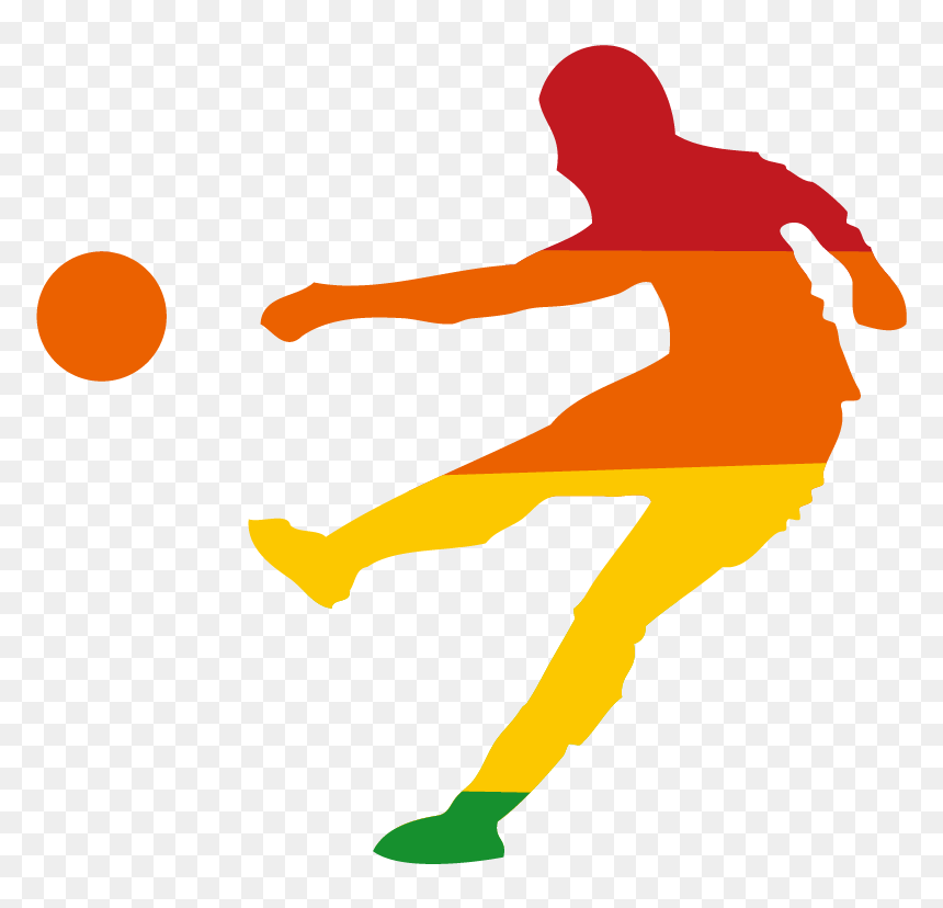 Football Player Silhouette Sticker - Football Player Silhouette, HD Png Download - football player clipart png