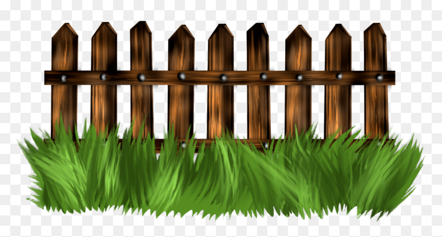 Garden Clip Art Green - Pagar Clipart, HD Png Download - garden grass png