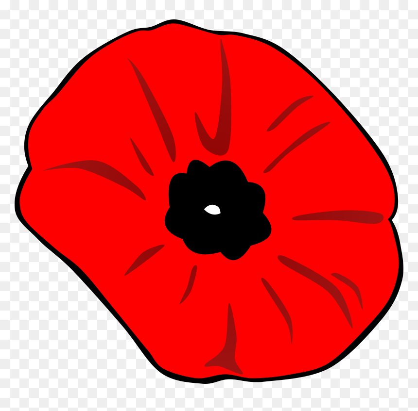 Poppy Clip Arts - Remembrance Day Poppy Drawing, HD Png Download - poppy png