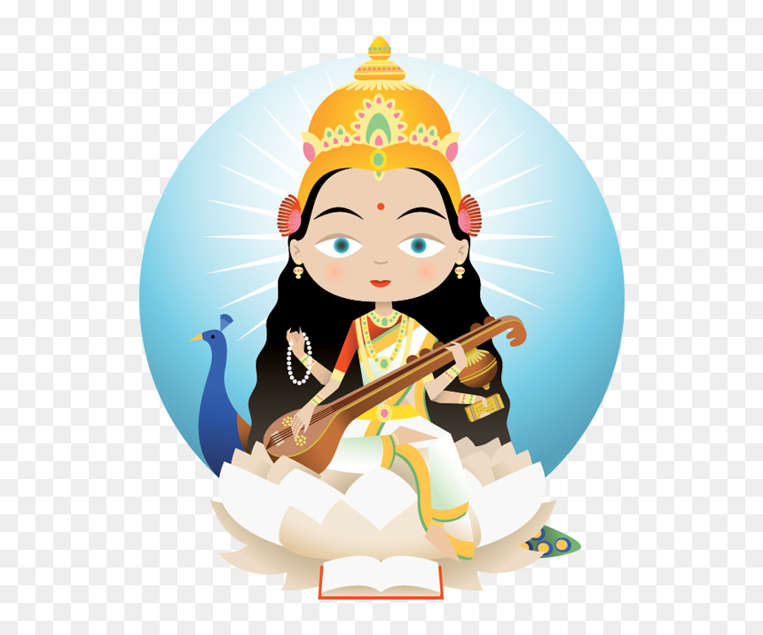 Transparent Hindu Png - Happy Saraswati Puja 2020, Png Download - hindu god png