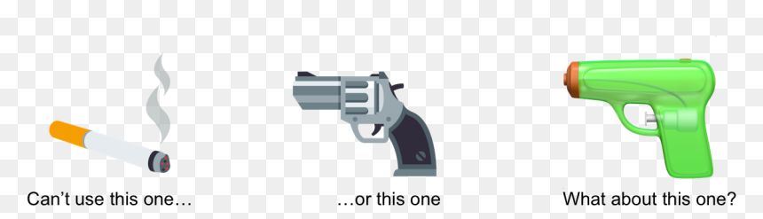 Emoji, Png Download - Firearm, Transparent Png - gun emoji png