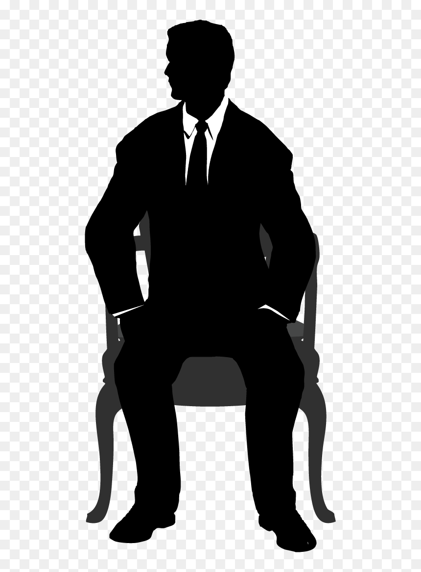 Silhouette People, HD Png Download - coat and tie png
