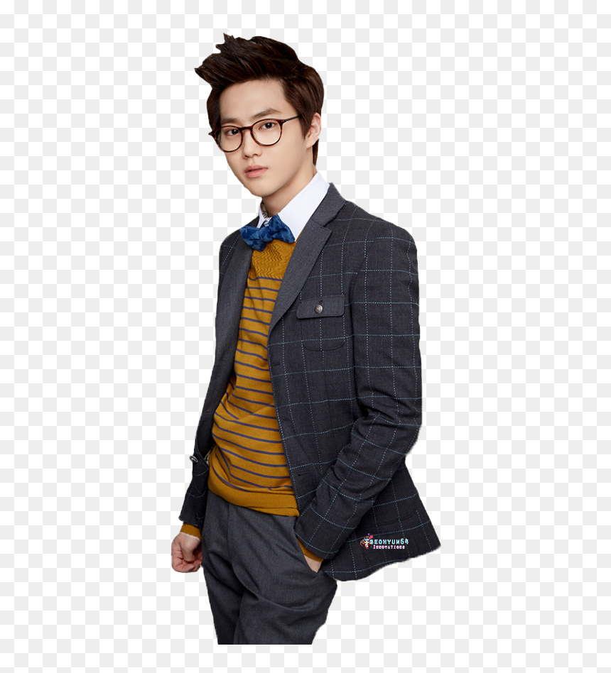 Thumb Image - Exo Suho Png, Transparent Png - coat and tie png