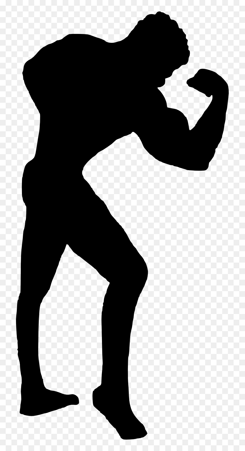 Muscle Man Silhouette Png, Transparent Png - body png