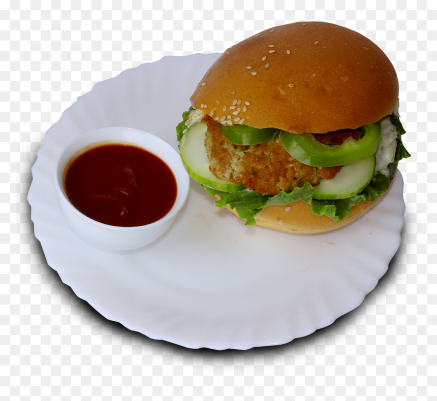 Transparent Burger Bun Png - Shami Burger Png, Png Download - chicken burger png