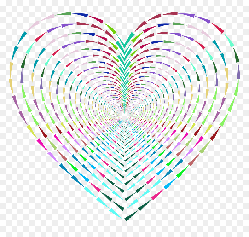 Prismatic Heart Spikes Tunnel Clip Arts - Clip Art, HD Png Download - spikes png