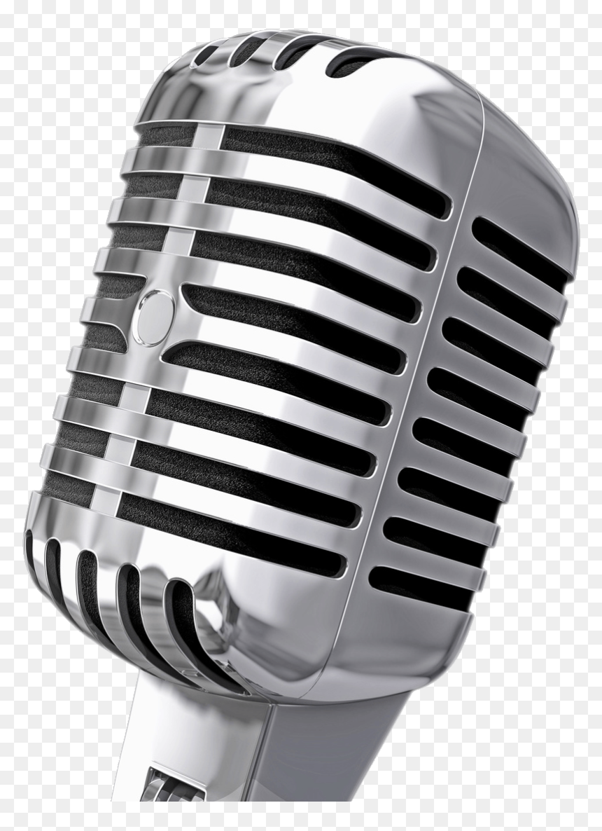 Vintage Microphone - Transparent Old School Microphone, HD Png Download - microfono png