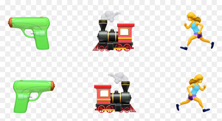Running Emoji To Right, HD Png Download - gun emoji png