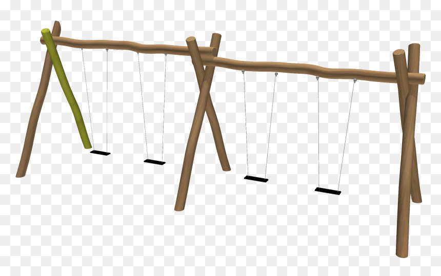 Wobbly Wood Swing, HD Png Download - playground png
