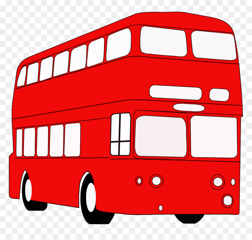 Double Decker London Bus Clip Arts - Double Decker Bus Clipart, HD Png Download - bus png images