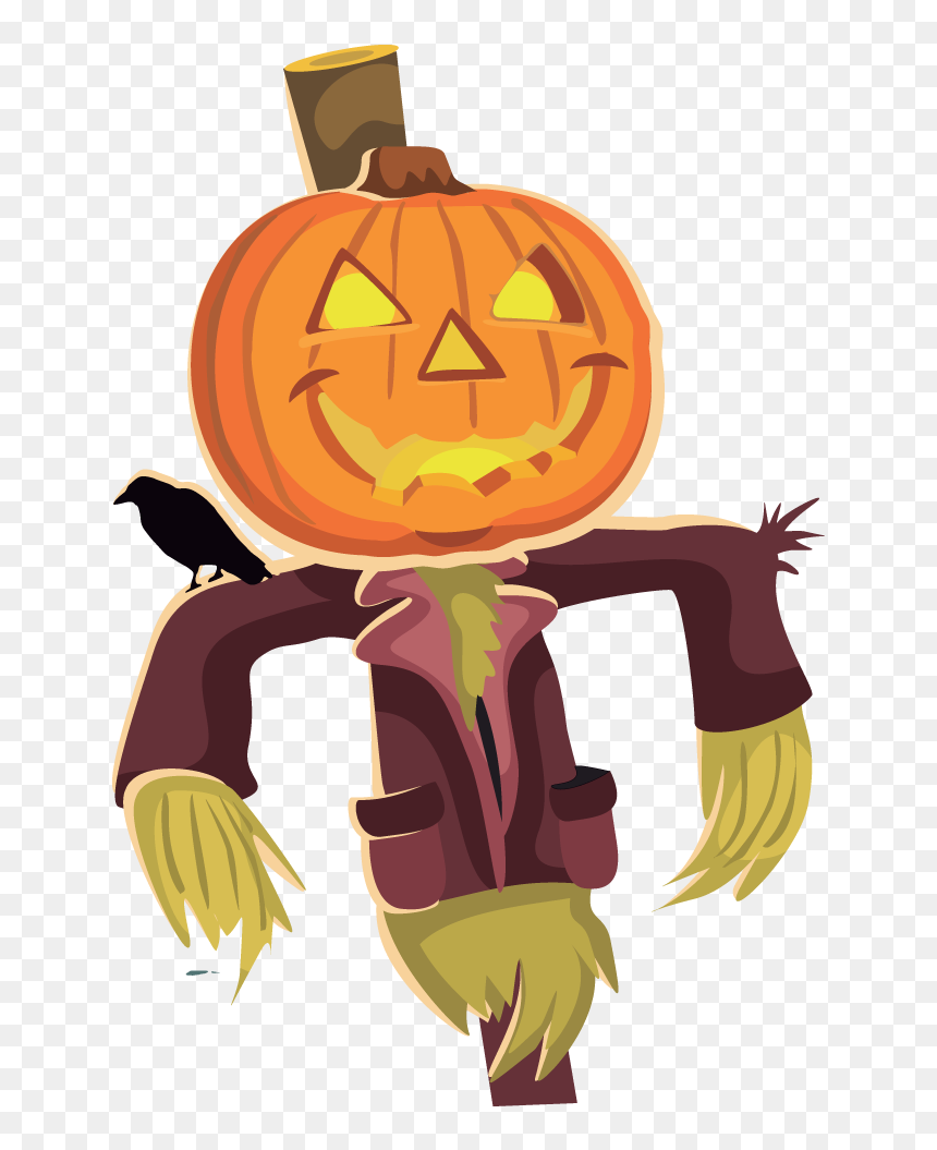Scarecrow Clipart Scarecrow Clip Art Image Clipartcow - Scary Scarecrow Clipart, HD Png Download - scarecrow png