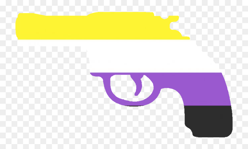 Nonbinarygun Discord Emoji - Nonbinary Discord Emoji, HD Png Download - gun emoji png