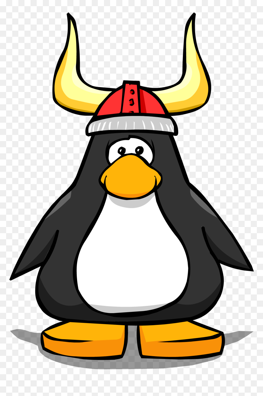 Viking Helmet Pc - Penguin With Top Hat, HD Png Download - viking helmet png