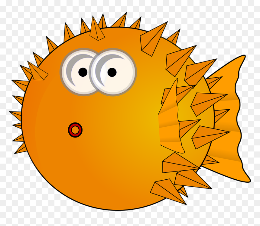 Pufferfish Clipart, HD Png Download - spikes png