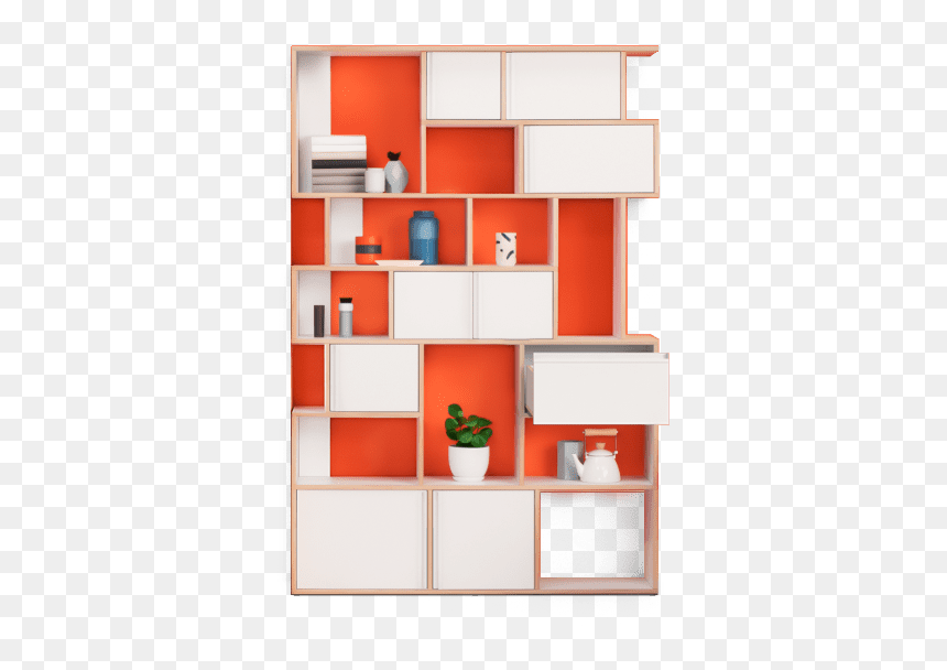 Furniture Clipart Bookshelf - House, HD Png Download - bookshelf png