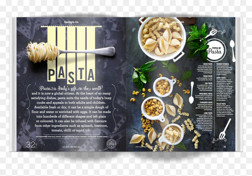 Magazine Layout About Pasta, HD Png Download - rule of thirds png