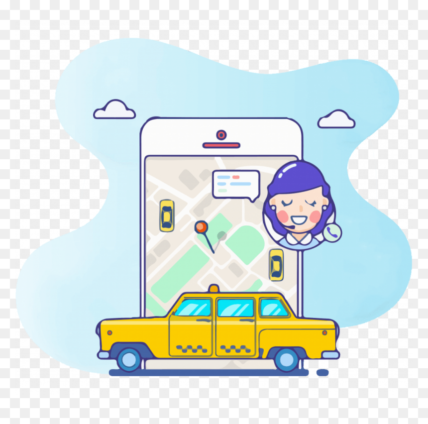 Uber Like App - Taxicab, HD Png Download - uber png